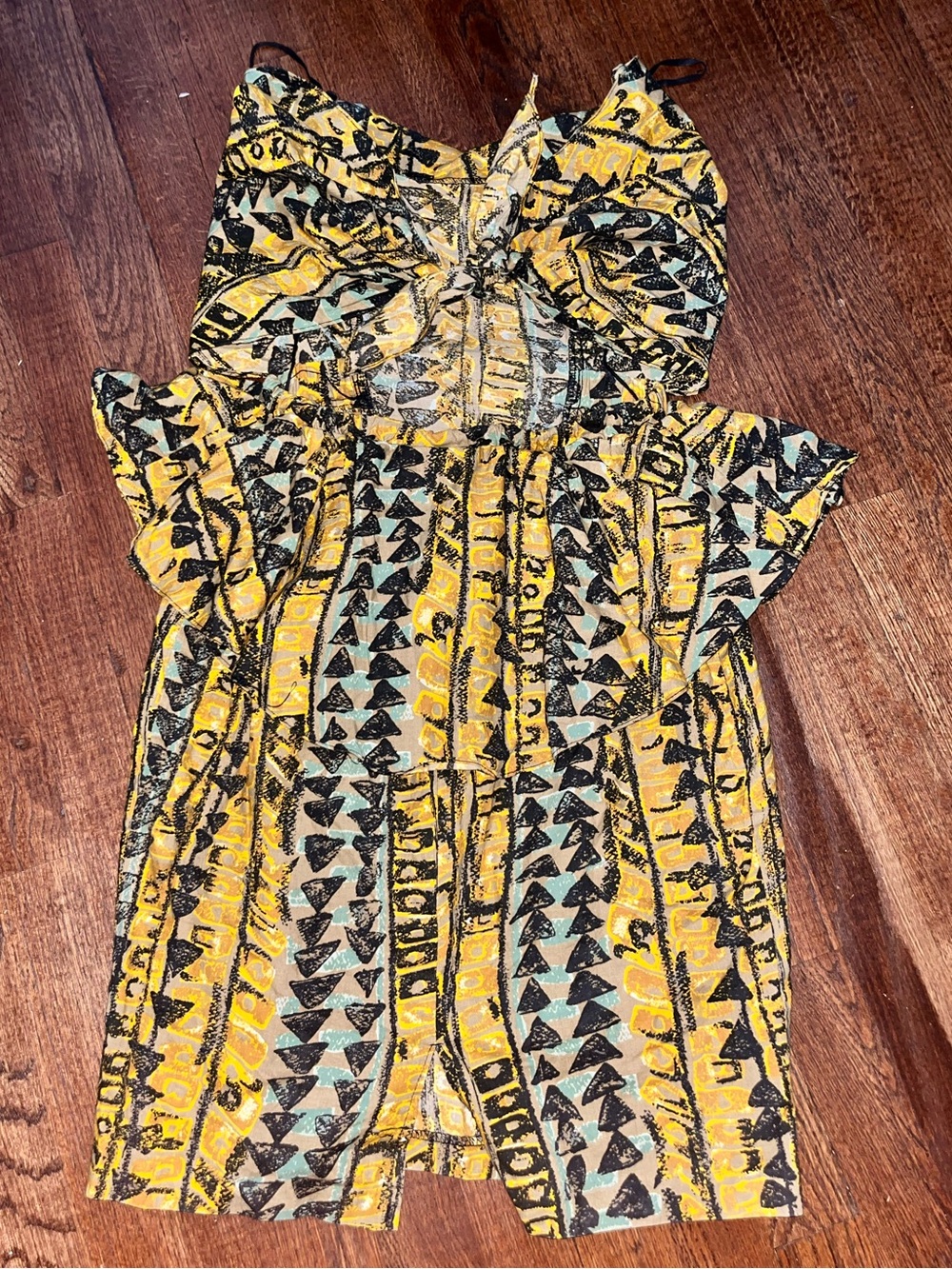 Vintage Peplum Romper Dress